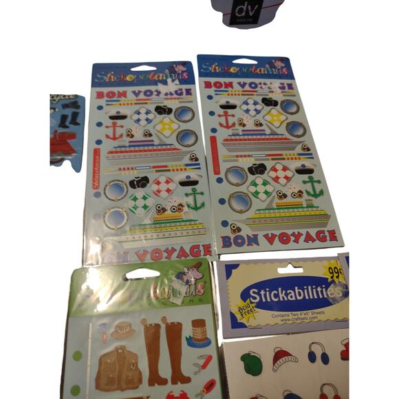 Lot of 11 Stickopotamus Binder Stickers and Holiday Stickers - Picture 3 of 7